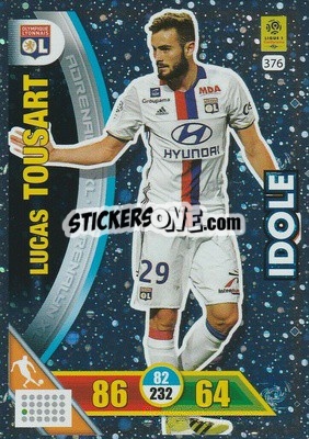 Sticker Lucas Tousart - FOOT 2017-2018. Adrenalyn XL n. 376 - Panini