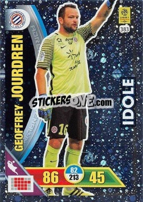 Sticker Geoffrey Jourdren - FOOT 2017-2018. Adrenalyn XL - Panini