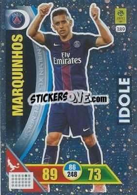 Sticker Marquinhos - FOOT 2017-2018. Adrenalyn XL n. 389 - Panini