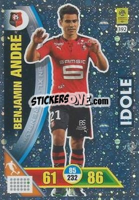 Sticker Benjamin André - FOOT 2017-2018. Adrenalyn XL n. 392 - Panini