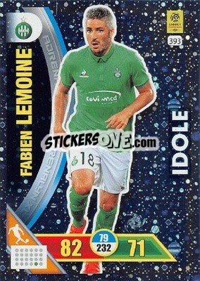 Sticker Fabien Lemoine - FOOT 2017-2018. Adrenalyn XL n. 393 - Panini