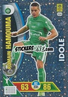 Sticker Romain Hamouma - FOOT 2017-2018. Adrenalyn XL n. 394 - Panini