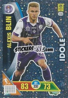 Sticker Alexis Blin - FOOT 2017-2018. Adrenalyn XL n. 398 - Panini