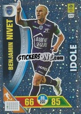 Sticker Benjamin Nivet - FOOT 2017-2018. Adrenalyn XL - Panini