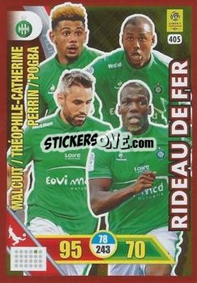 Cromo Malcuit / Théophile-Catherine / Perrin / Florentin Pogba - FOOT 2017-2018. Adrenalyn XL n. 405 - Panini