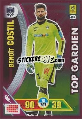 Sticker Benoît Costil - FOOT 2017-2018. Adrenalyn XL - Panini