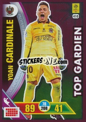 Sticker Yoan Cardinale - FOOT 2017-2018. Adrenalyn XL n. 410 - Panini