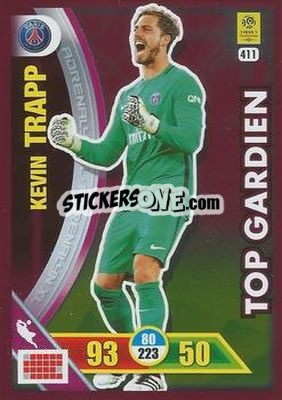 Sticker Kevin Trapp - FOOT 2017-2018. Adrenalyn XL n. 411 - Panini
