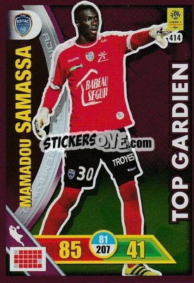 Sticker Mamadou Samassa - FOOT 2017-2018. Adrenalyn XL n. 414 - Panini
