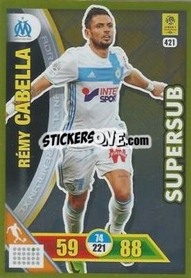 Sticker Rémy Cabella - FOOT 2017-2018. Adrenalyn XL n. 421 - Panini