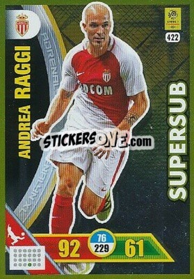 Sticker Andrea Raggi - FOOT 2017-2018. Adrenalyn XL n. 422 - Panini