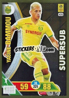 Sticker Yacine Bammou - FOOT 2017-2018. Adrenalyn XL n. 425 - Panini
