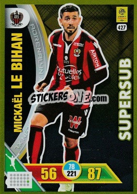 Sticker Mickaël Le Bihan - FOOT 2017-2018. Adrenalyn XL n. 427 - Panini