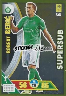 Sticker Robert Beric - FOOT 2017-2018. Adrenalyn XL n. 431 - Panini