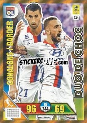 Sticker Maxime Gonalons / Sergi Darder - FOOT 2017-2018. Adrenalyn XL n. 434 - Panini