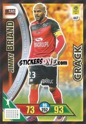 Sticker Jimmy Briand - FOOT 2017-2018. Adrenalyn XL n. 447 - Panini