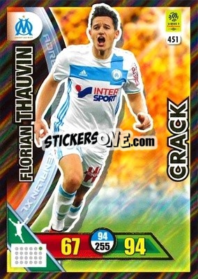 Sticker Florian Thauvin - FOOT 2017-2018. Adrenalyn XL - Panini