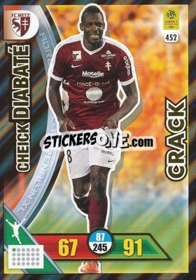 Sticker Cheick Diabaté - FOOT 2017-2018. Adrenalyn XL n. 452 - Panini