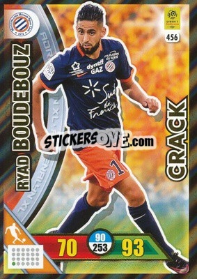 Sticker Ryad Boudebouz - FOOT 2017-2018. Adrenalyn XL n. 456 - Panini
