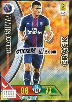 Sticker Thiago Silva - FOOT 2017-2018. Adrenalyn XL n. 460 - Panini
