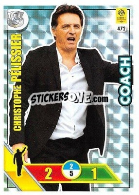 Sticker Christophe Pélissier - FOOT 2017-2018. Adrenalyn XL - Panini