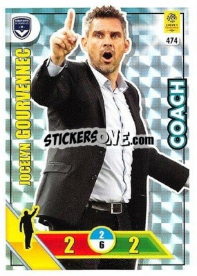 Sticker Jocelyn Gourvennec - FOOT 2017-2018. Adrenalyn XL n. 474 - Panini