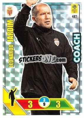 Sticker Leonardo Jardim - FOOT 2017-2018. Adrenalyn XL n. 482 - Panini