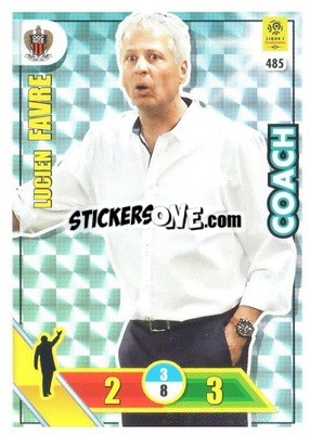 Sticker Lucien Favre - FOOT 2017-2018. Adrenalyn XL n. 485 - Panini
