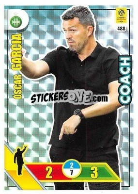 Sticker óscar Garcia - FOOT 2017-2018. Adrenalyn XL n. 488 - Panini