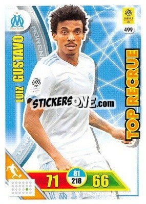 Sticker Luiz Gustavo - FOOT 2017-2018. Adrenalyn XL n. 499 - Panini