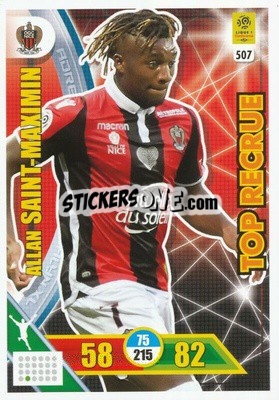 Sticker Allan Saint-Maximin - FOOT 2017-2018. Adrenalyn XL n. 507 - Panini
