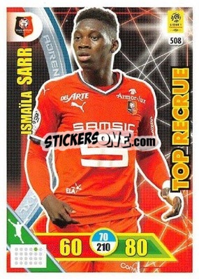 Sticker Ismaïla Sarr - FOOT 2017-2018. Adrenalyn XL n. 508 - Panini