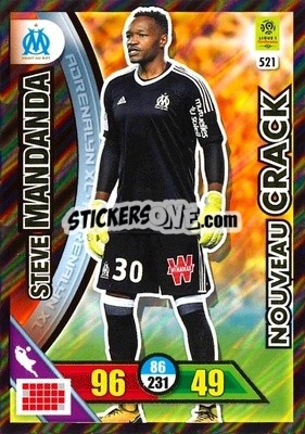 Sticker Steve Mandanda - FOOT 2017-2018. Adrenalyn XL n. 521 - Panini