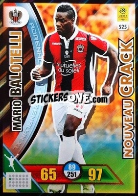 Sticker Mario Balotelli - FOOT 2017-2018. Adrenalyn XL n. 525 - Panini