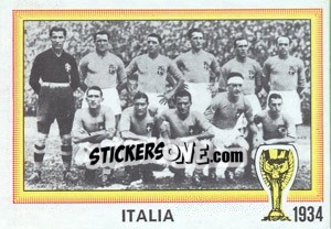 Sticker Italia 1934 - World Cup Story n. 6 - Panini