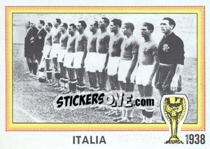 Sticker Italia 1938 - World Cup Story n. 8 - Panini