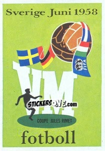 Sticker World Cup 1958 - World Cup Story - Panini