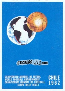 Sticker World Cup 1962 - World Cup Story n. 15 - Panini