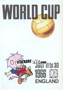 Sticker World Cup 1966 - World Cup Story n. 17 - Panini