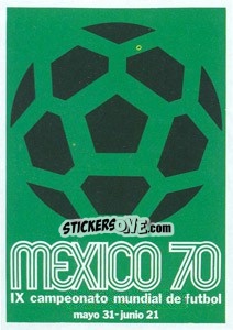 Sticker World Cup 1970 - World Cup Story - Panini