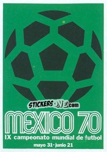 Sticker World Cup 1970 - World Cup Story n. 19 - Panini
