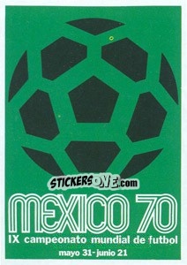 Figurina World Cup 1970 - World Cup Story - Panini