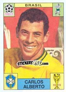 Sticker Carlos Alberto (Brasil) - World Cup Story n. 30 - Panini