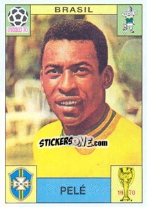Sticker Pele (Brasil) - World Cup Story n. 38 - Panini