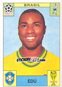 Figurina Edu (Brasil) - World Cup Story - Panini