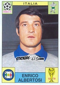 Sticker Enrico Albertosi (Italia) - World Cup Story n. 44 - Panini