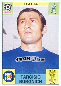 Sticker Tarcisio Burgnich (Italia) - World Cup Story n. 45 - Panini