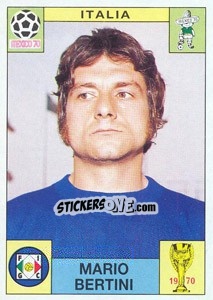 Sticker Mario Bertini (Italia) - World Cup Story n. 49 - Panini