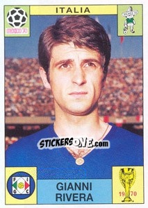 Figurina Gianni Rivera (Italia) - World Cup Story - Panini