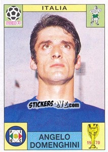 Sticker Angelo Domenghini (Italia) - World Cup Story - Panini